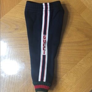 Baby pant with Gucci jacquard trim